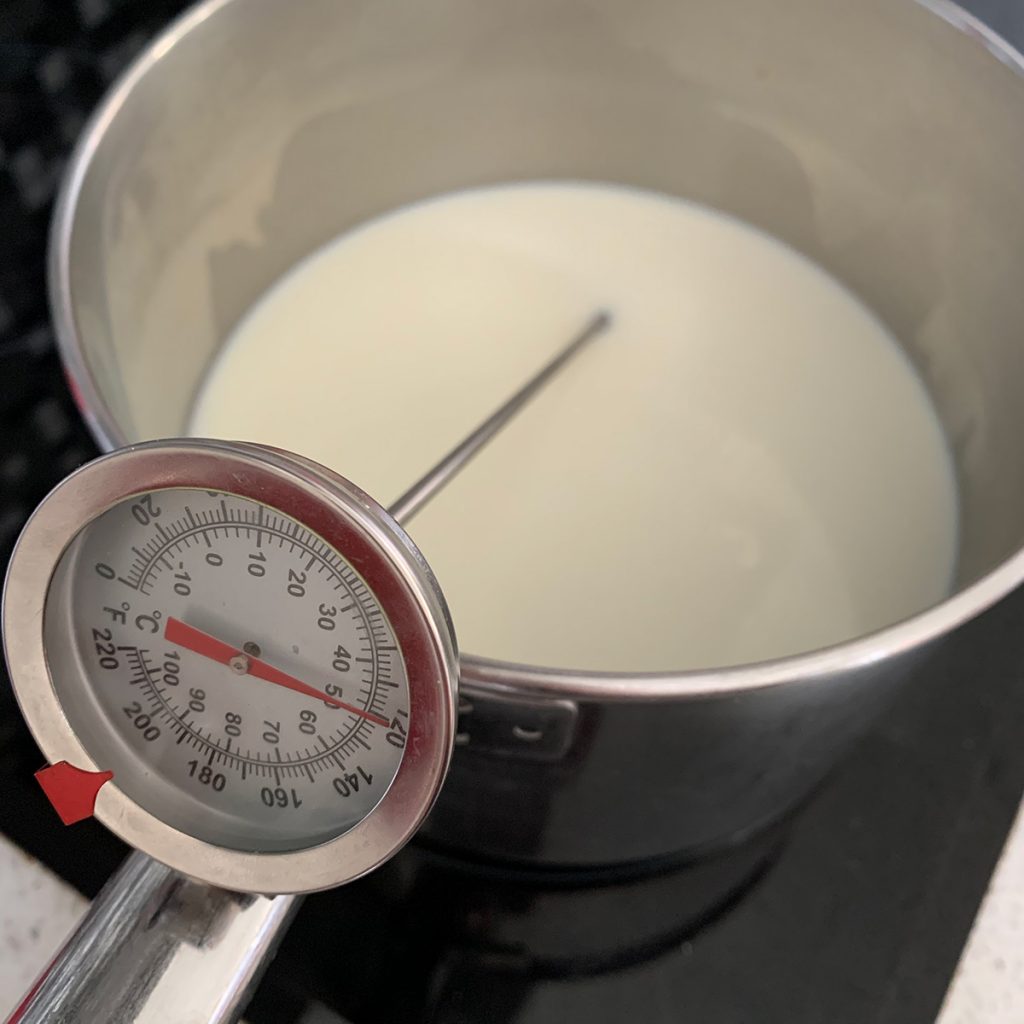 heating milk for yoghurt